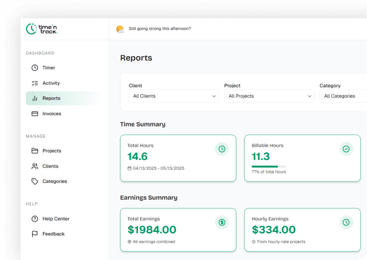 Exportable reports