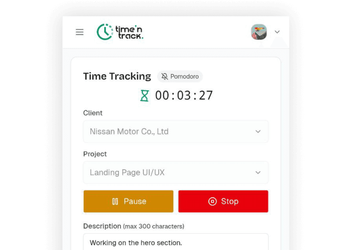 Track time anywhere